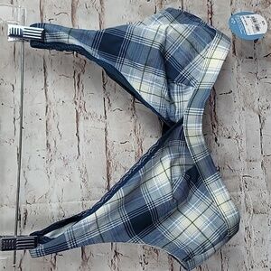 Arizona jean co. Plaid unlined bra large new with tags
